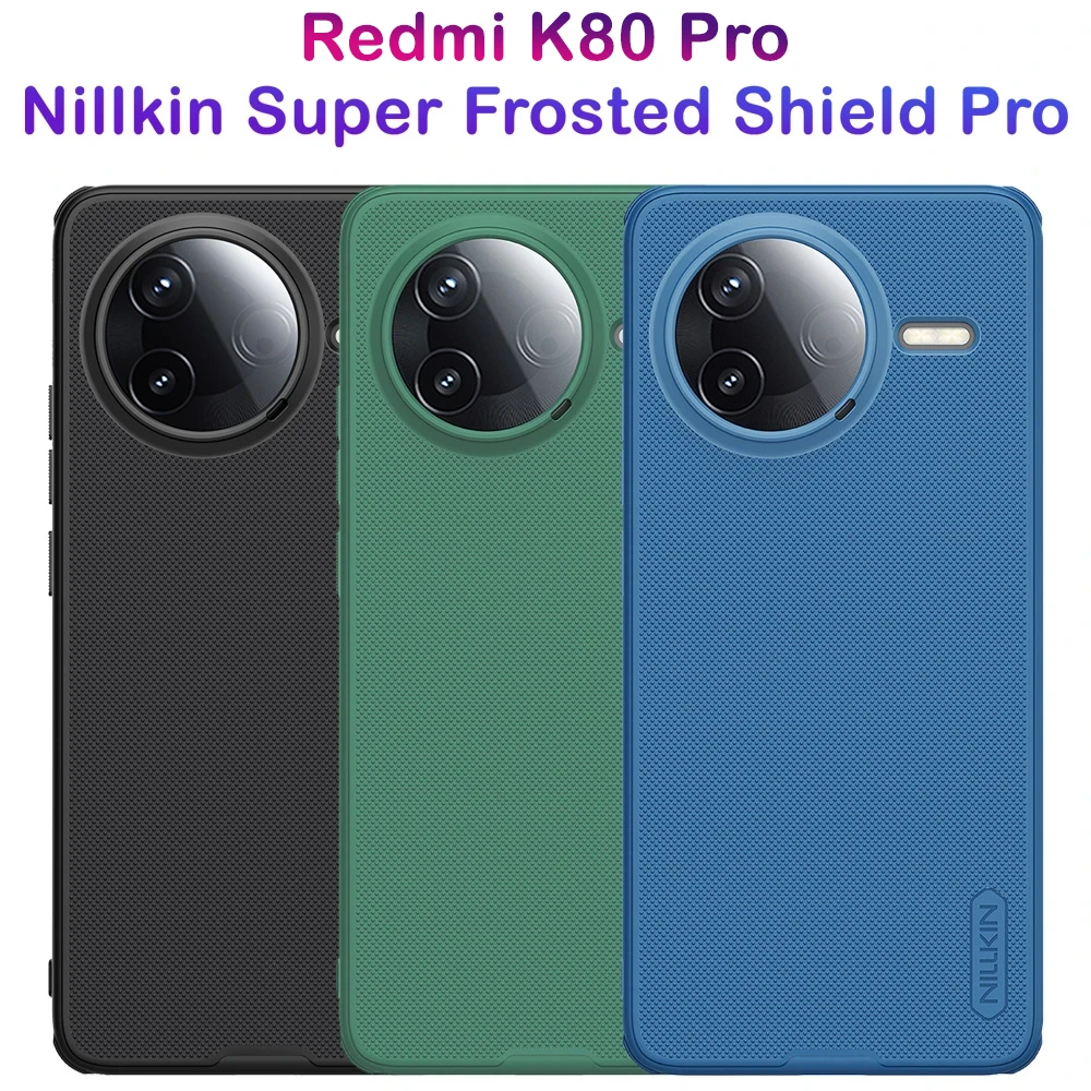 خرید قاب ضد ضربه Xiaomi Redmi K80 Pro مارک نیلکین مدل Super Frosted Shield Pro