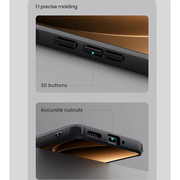 خرید قاب ضد ضربه Xiaomi Redmi K80 Pro مارک نیلکین مدل Super Frosted Shield Pro