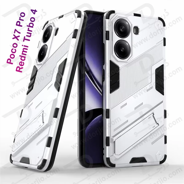 خرید قاب ضد ضربه استند دار Xiaomi Poco X7 Pro-Redmi Turbo 4 مارک LEXOM