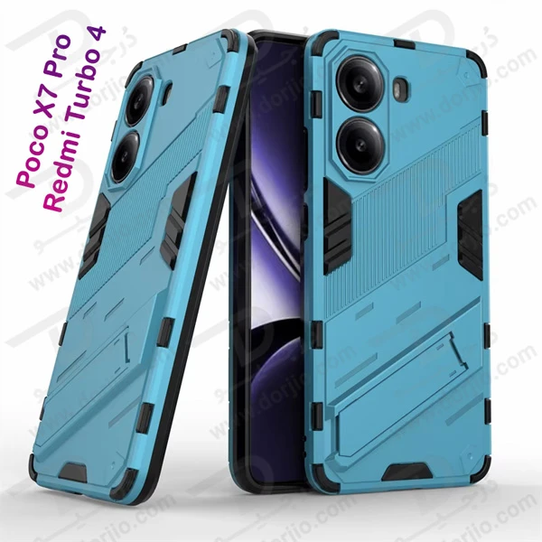 خرید قاب ضد ضربه استند دار Xiaomi Poco X7 Pro-Redmi Turbo 4 مارک LEXOM