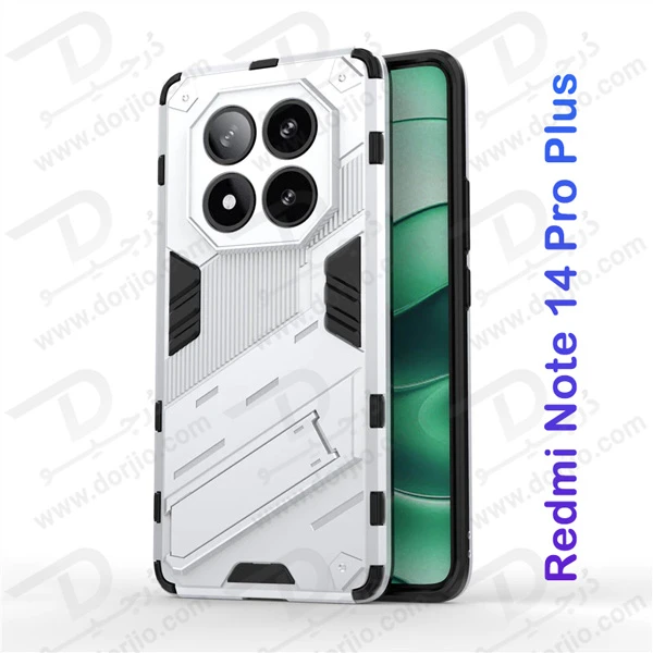 خرید قاب ضد ضربه استند دار Xiaomi Redmi Note 14 Pro Plus مارک LEXOM