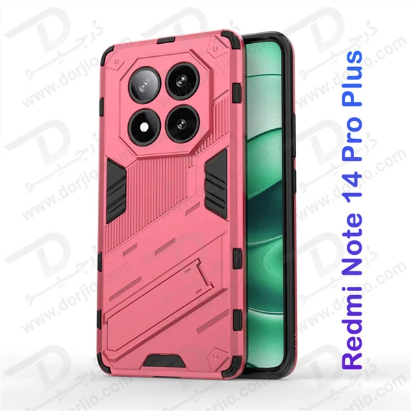 خرید قاب ضد ضربه استند دار Xiaomi Redmi Note 14 Pro Plus مارک LEXOM