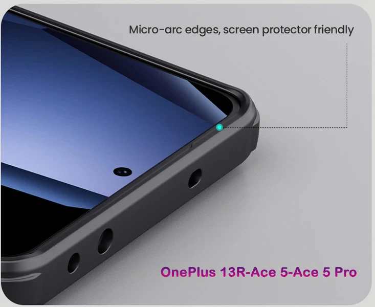 خرید قاب ضد ضربه مگنتی OnePlus Ace 5 مارک نیلکین مدل Super Frosted Shield Pro Magnetic