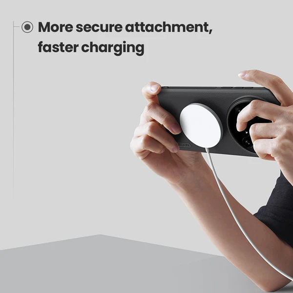 خرید قاب ضد ضربه مگنتی Xiaomi 15 Ultra مارک نیلکین مدل Super Frosted Shield Pro Magnetic
