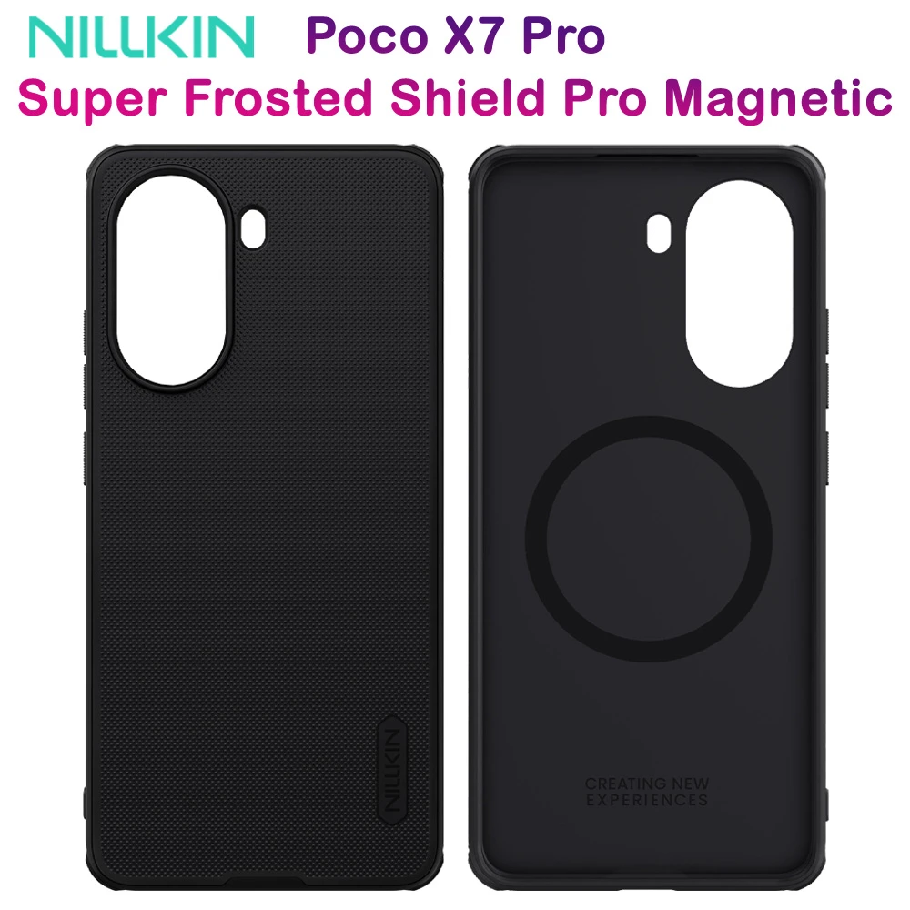 خرید قاب ضد ضربه مگنتی Xiaomi Poco X7 Pro مارک نیلکین مدل Super Frosted Shield Pro Magnetic