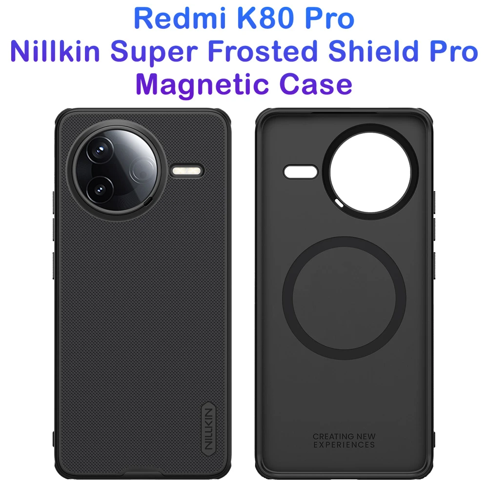 خرید قاب ضد ضربه مگنتی Xiaomi Redmi K80 Pro مارک نیلکین مدل Super Frosted Shield Pro Magnetic