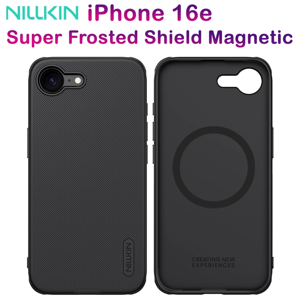 خرید قاب ضد ضربه مگنتی iPhone 16e مارک نیلکین مدل Super Frosted Shield Pro Magnetic