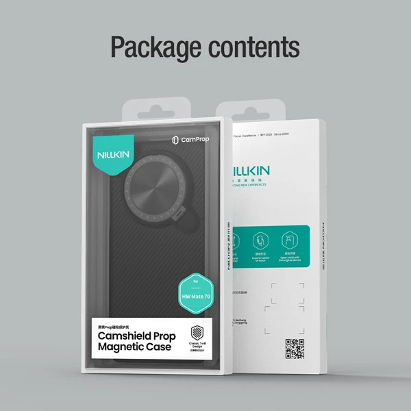 خرید قاب ضد ضربه مگنتی کمرا استند Huawei Mate 70 مارک نیلکین مدل Camshield Prop Magnetic