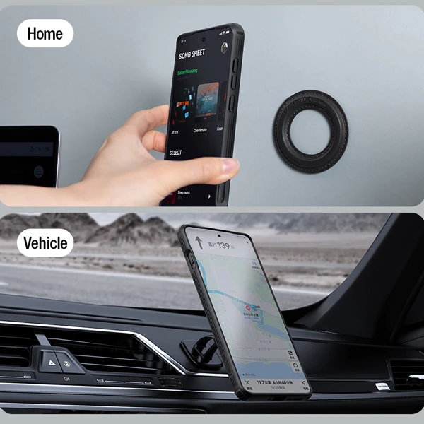 خرید قاب ضد ضربه مگنتی کمرا استند Oppo Find X8 مارک نیلکین مدل Camshield Prop Magnetic