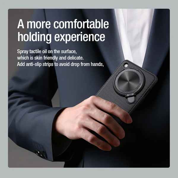 خرید قاب ضد ضربه کمرا استند Oppo Find X8 Pro مارک نیلکین مدل Camshield Prop