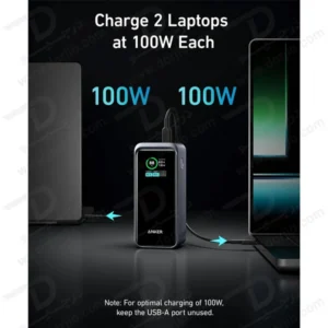 خرید پاور بانک 200 وات 20000 میلی آمپر برند Anker مدل A1336