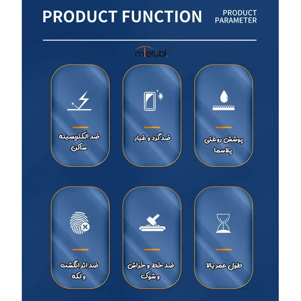 خرید گلس شیشه ای Xiaomi Poco X7 Pro مارک Mietubl مدل Anti-Static Dustproof