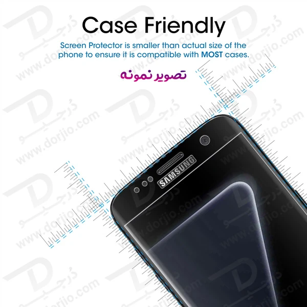  خرید گلس فول چسب Edge تمام صفحه Samsung Galaxy S7 EDGE مارک KUSA