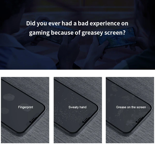 خرید گلس مات تمام صفحه iPhone 16e مارک نیلکین مدل FogMirror Matte