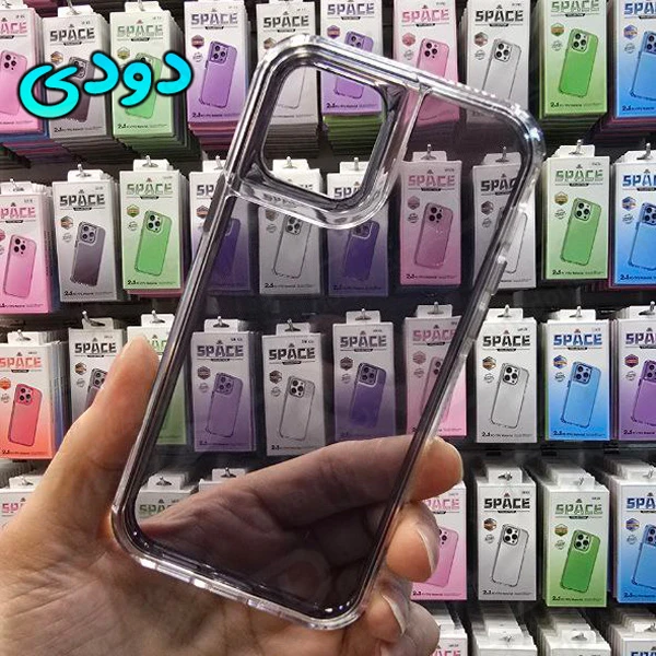 کریستال کاور دولایه ژله ای رنگی iPhone 11 مارک Space