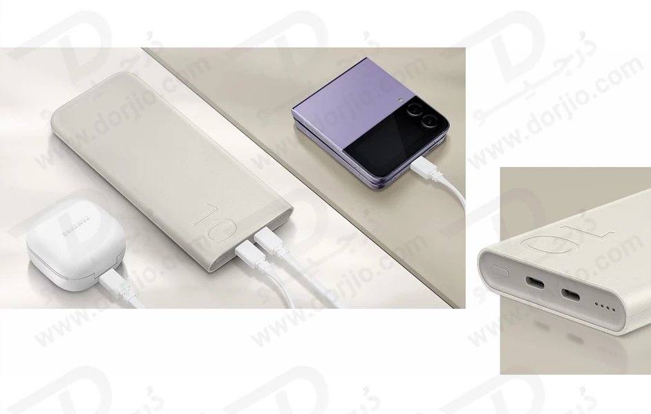 خرید پاور بانک اصلی سامسونگ مدل EB-P3400 با ظرفیت 10000 میلی‌آمپر و توان 25 وات