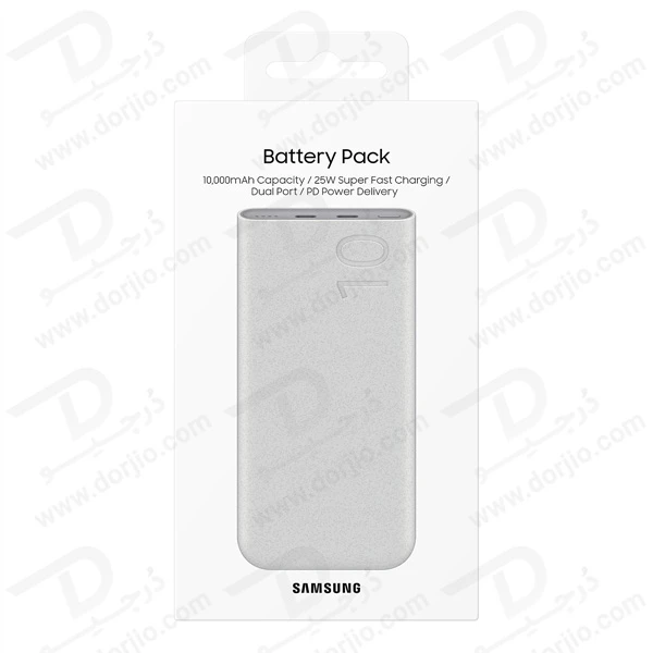 خرید پاور بانک اصلی سامسونگ مدل EB-P3400 با ظرفیت 10000 میلی‌آمپر و توان 25 وات