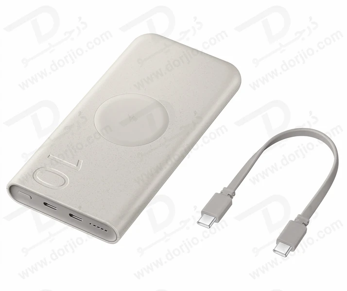 خرید پاور بانک وایرلس اصلی سامسونگ مدل EB-U2510 با ظرفیت 10000 میلی‌آمپر و توان 25 وات