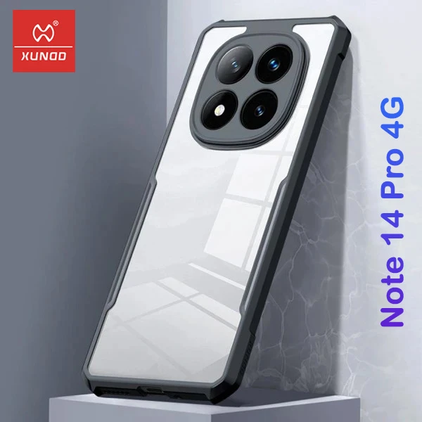 خرید کریستال شیلد شفاف Xiaomi Redmi Note 14 Pro 4G مارک XUNDD سری Beatle