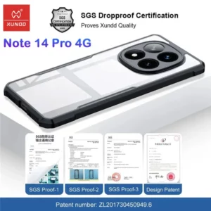 خرید کریستال شیلد شفاف Xiaomi Redmi Note 14 Pro 4G مارک XUNDD سری Beatle