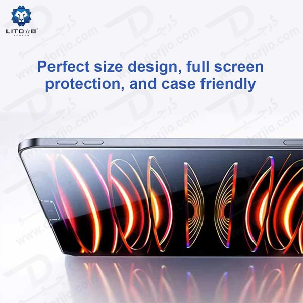 خرید گلس شیشه ای شفاف با ابزار نصب تبلت iPad Air 13 2024 مارک LITO