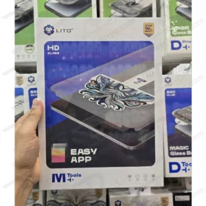 خرید گلس شیشه ای شفاف با ابزار نصب تبلت iPad Air 13 2024 مارک LITO