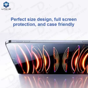 خرید گلس شیشه ای شفاف با ابزار نصب تبلت iPad Pro 11 2024 مارک LITO