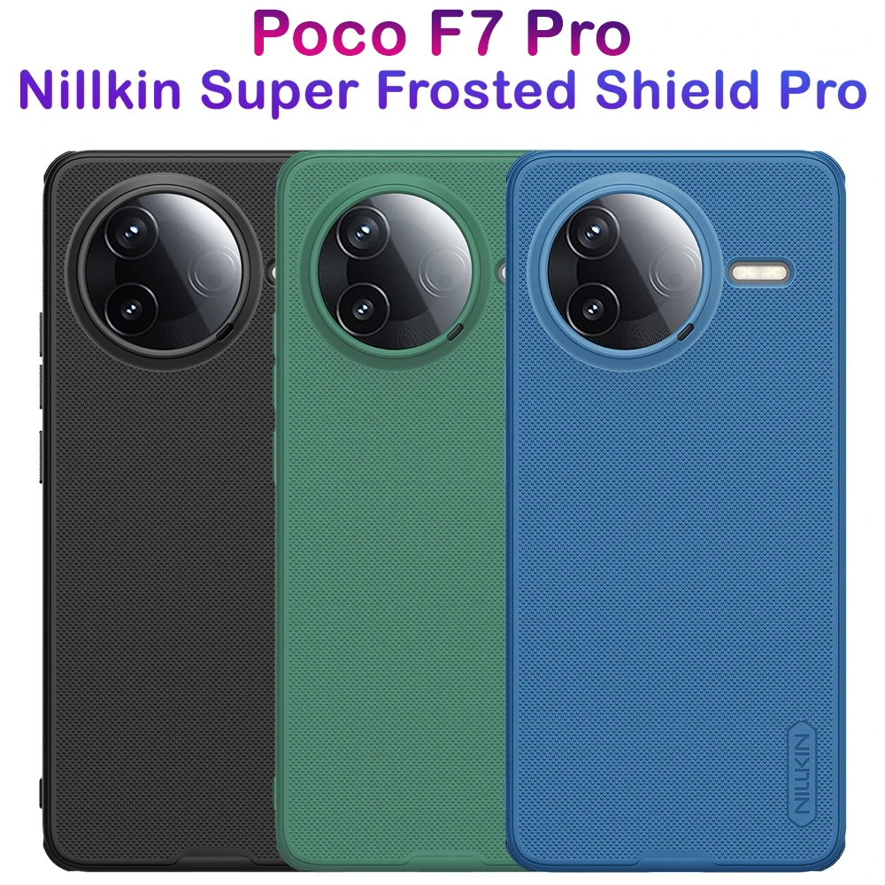 قاب ضد ضربه Xiaomi Poco F7 Pro مارک نیلکین مدل Super Frosted Shield Pro