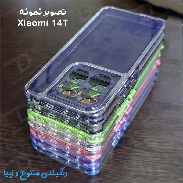 کریستال کاور دولایه ژله ای رنگی Xioami 14T مارک Space