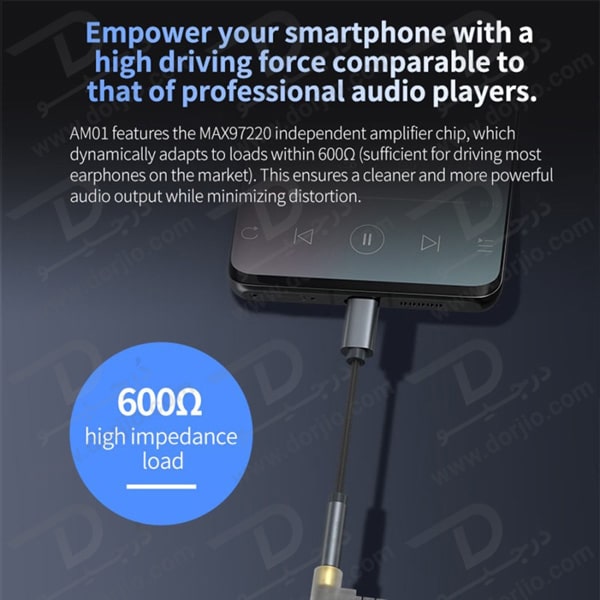 خرید تبدیل Type-C به AUX برند الدینیو مدل LS-Y80C با کیفیت Hi-Fi