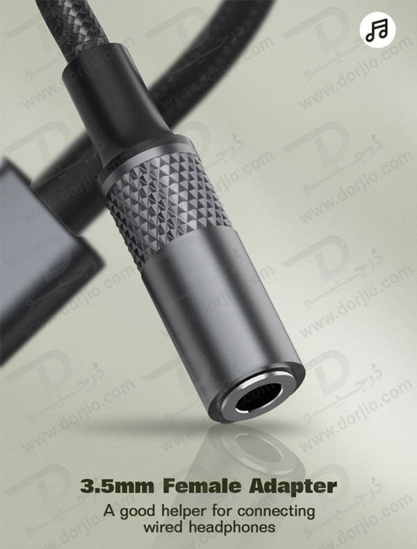 خرید تبدیل Type-C به AUX برند الدینیو مدل LS-Y80C با کیفیت Hi-Fi