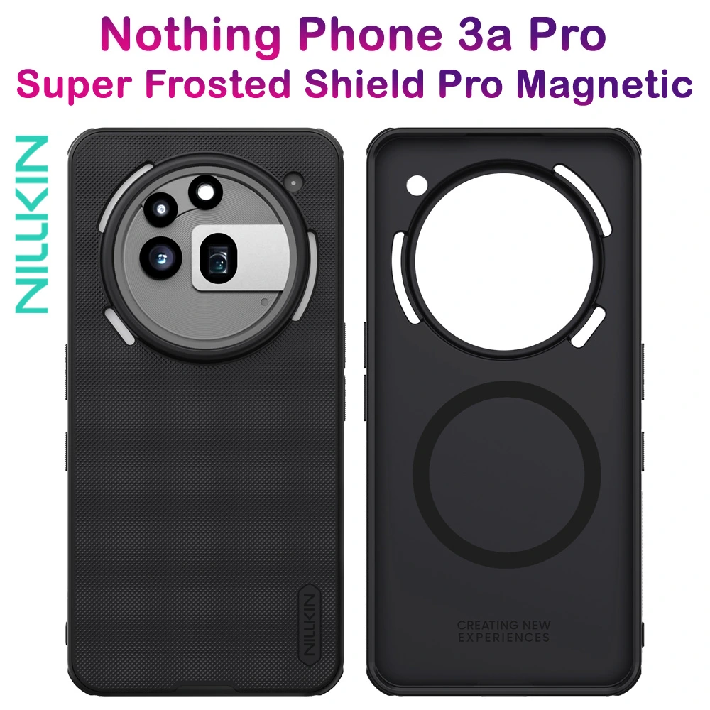 قاب ضد ضربه مگنتی Nothing Phone 3a Pro مارک نیلکین مدل Super Frosted Shield Pro Magnetic
