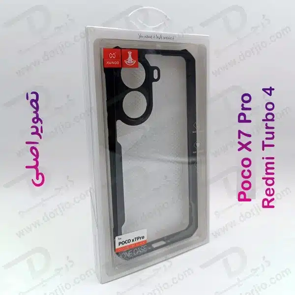 خرید کریستال شیلد شفاف Xiaomi Redmi Turbo 4 مارک XUNDD سری Beatle