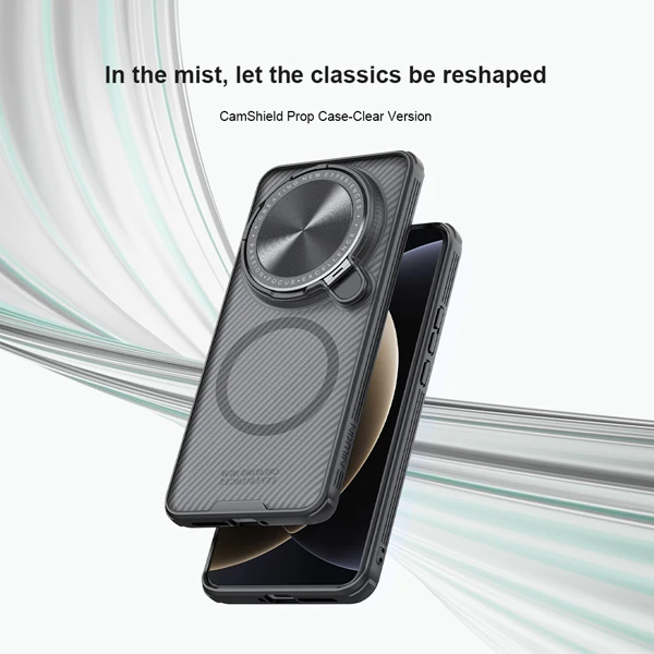 خرید گارد مگ سیف نیمه شفاف کمرا استند Xiaomi 15 Ultra مارک نیلکین مدل Camshield Prop Clear