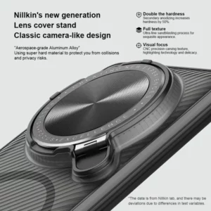 خرید گارد مگ سیف نیمه شفاف کمرا استند Xiaomi 15 Ultra مارک نیلکین مدل Camshield Prop Clear