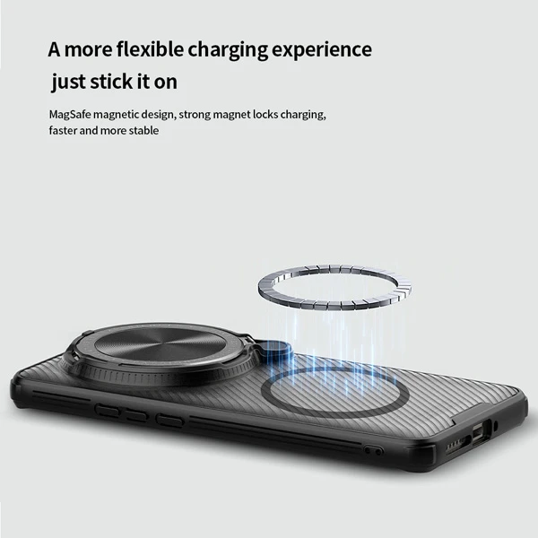 خرید گارد مگ سیف نیمه شفاف کمرا استند Xiaomi 15 Ultra مارک نیلکین مدل Camshield Prop Clear