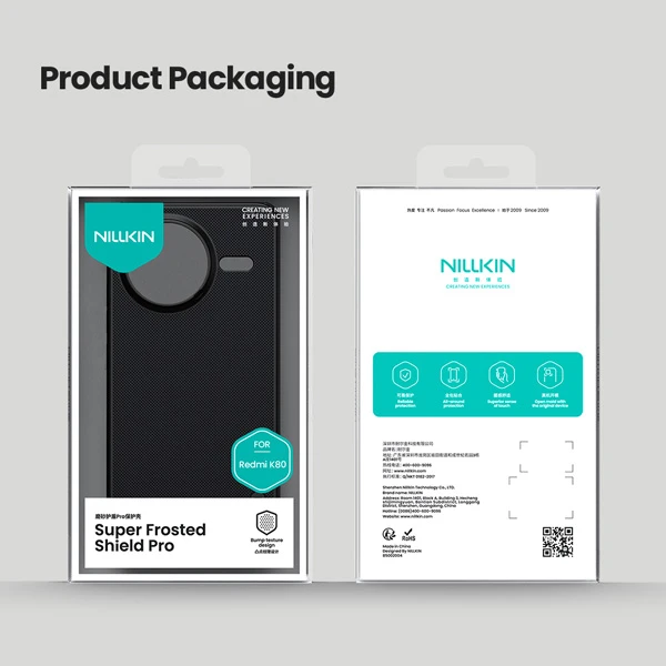 قاب ضد ضربه Xiaomi Poco F7 Ultra مارک نیلکین مدل Super Frosted Shield Pro