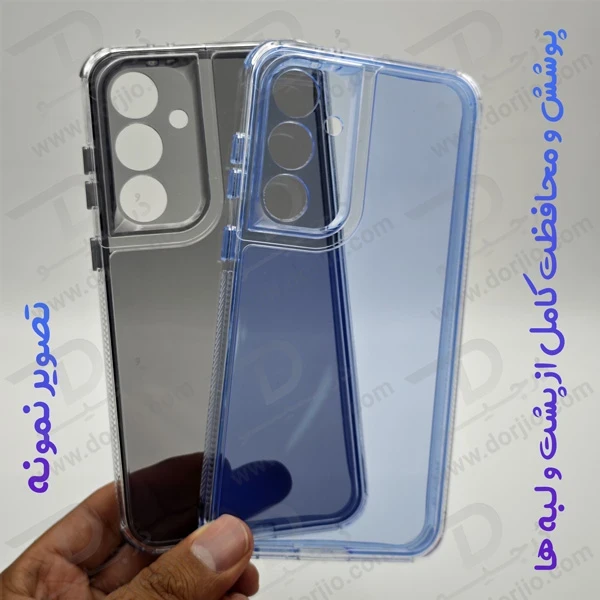 کریستال کاور دولایه ژله ای رنگی Samsung Galaxy A06 مارک Space