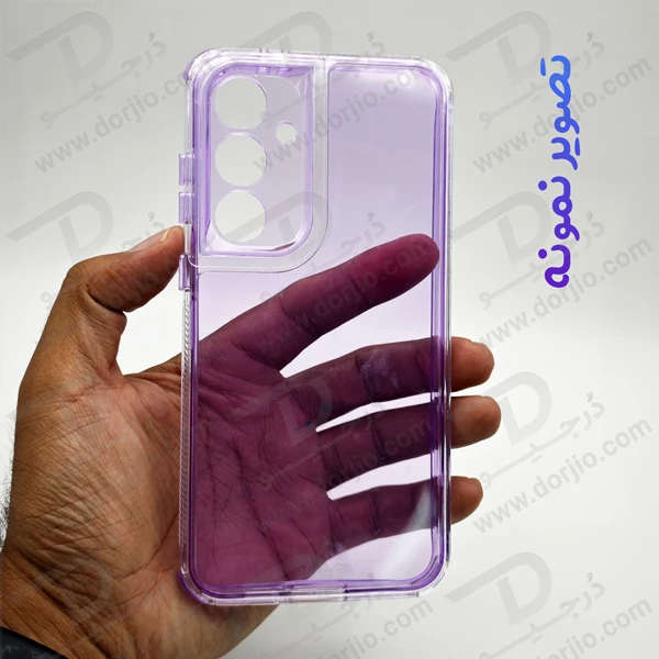 کریستال کاور دولایه ژله ای رنگی Samsung Galaxy S23 Ultra مارک Space