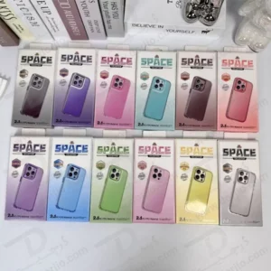 کریستال کاور دولایه ژله ای رنگی Samsung Galaxy S23 Ultra مارک Space