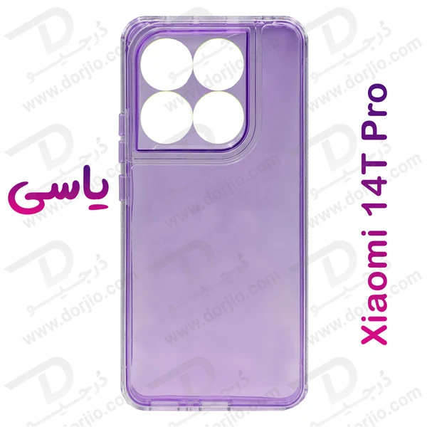 کریستال کاور دولایه ژله ای رنگی Xiaomi 14T Pro مارک Space