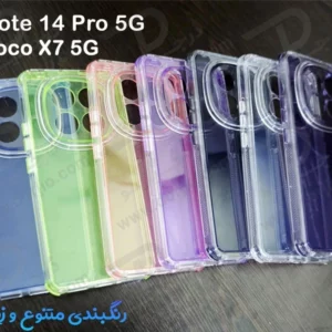 کریستال کاور دولایه ژله ای رنگی Xiaomi Poco X7 5G مارک Space