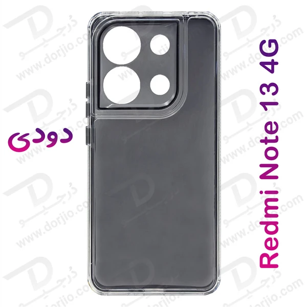 کریستال کاور دولایه ژله ای رنگی Xiaomi Redmi Note 13 4G مارک Space