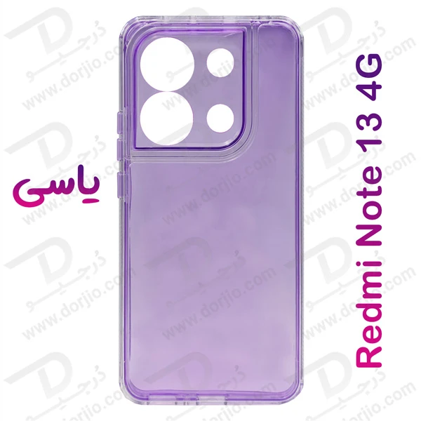 کریستال کاور دولایه ژله ای رنگی Xiaomi Redmi Note 13 4G مارک Space