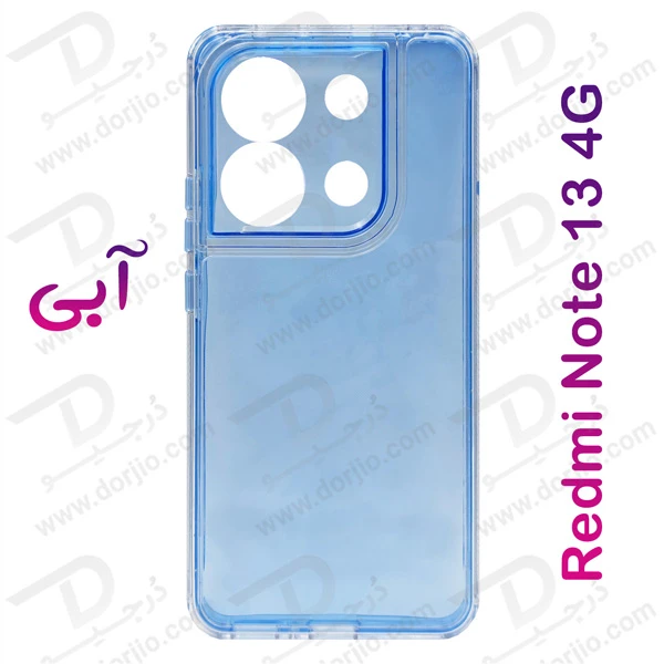 کریستال کاور دولایه ژله ای رنگی Xiaomi Redmi Note 13 4G مارک Space