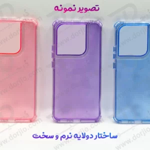 کریستال کاور دولایه ژله ای رنگی iPhone 13 Pro Max مارک Space