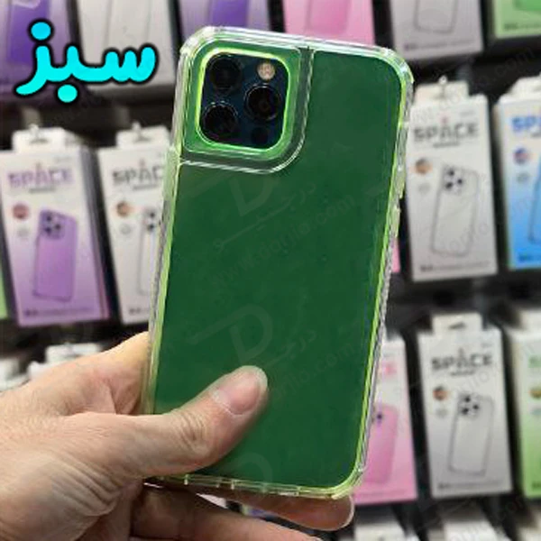 کریستال کاور دولایه ژله ای رنگی iPhone 13 Pro مارک Space