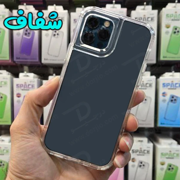 کریستال کاور دولایه ژله ای رنگی iPhone 13 Pro مارک Space