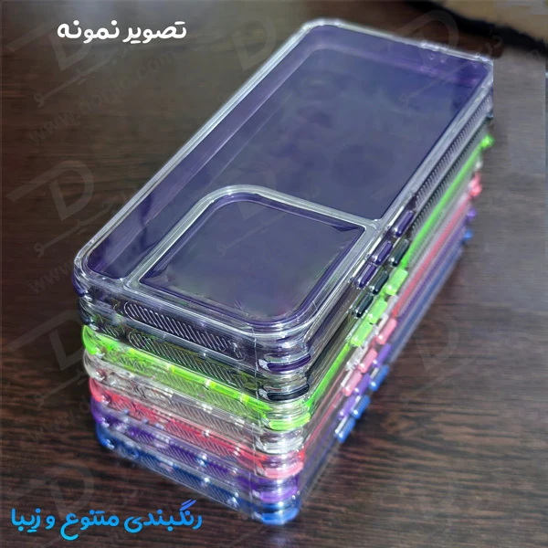 کریستال کاور دولایه ژله ای رنگی iPhone 15 Pro Max مارک Space