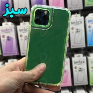 کریستال کاور دولایه ژله ای رنگی iPhone 15 مارک Space